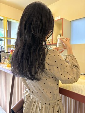 ヒントステーション(HINTSTATION) 〈浅草 半個室〉ウェーブロング/くすみグレージュ