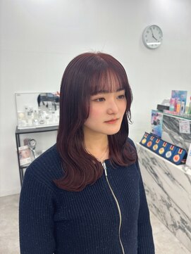 ブラウン(Brown) #haru ウォームレッドカラー/イメチェン