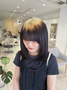 アッシュ 武蔵小金井店(Ash) 抜きっぱなしブロンド×ミディアムレイヤー