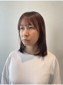 【肌なじみカラー】30代40代/チェリーレッド/白髪ぼかし/脱白髪