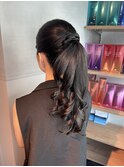 【ポニーテール】結婚式/卒業式/銀座/ヘアセット/アレンジ