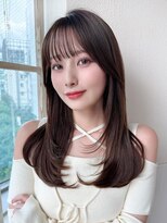 アフロート エル 大阪(AFLOAT L) 大人かわいいワンカールレイヤー × ブラウンベージュ