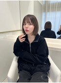 似合わせカット ボブ 外ハネボブ ミニボブ ベージュグレージュ