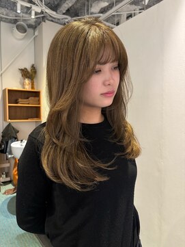 エルム 府中(yelm) 【マロンベージュ×ロング】#ダブルカラー#ケアブリーチ