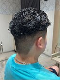 カットパーマメンズスパイラル