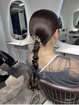 アフィナー 新宿(Afinar) ブリーチハイライト髪質改善ダブルカラーレイヤーカット/新宿駅