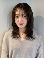 シエカ(CIECA.)&nbsp;ダークアッシュ/似合わせカット/ミディアムレイヤーカット