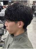 横浜シャドウパーマ緩めスパイラルパーマッシュウルフ20代30代