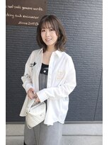 ヘアアンドビューティー クローバー(Hair&Beauty Clover)&nbsp;透明感アッシュベージュ×大人可愛い「くびれボブ」