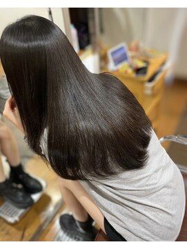 TMJ 熊本/サラサラ艶髪髪質改善×縮毛矯正/質感UPカット