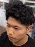 アップバング・束感ショート