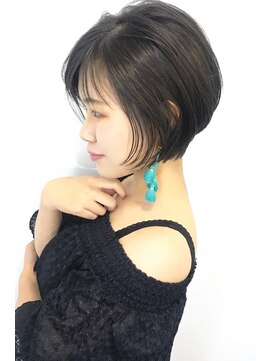 ラウンジ モリオ イケブクロ(Lounge MORIO Ikebukuro) 【morio池袋】愛されワンサイドショートボブ