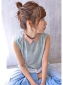 ＊ルーズなお団子ヘア＊