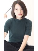 前下がり×大人ボブ×簡単スタイリング