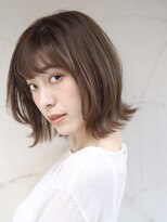 ミリー 梅田店(milly)&nbsp;シルキーベージュ×外ハネボブ【milly梅田】