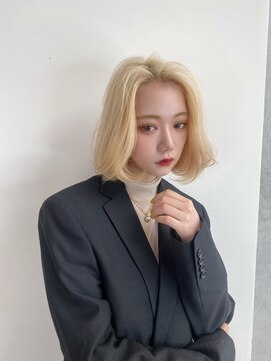 ノク(nok) ワンホンボブ_フェザーバングマッシュショート