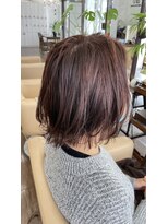 ジッピー ヘアーコレクション&nbsp;外ハネボブ ピンクアッシュ ピンクブラウン