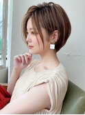 360度大人かわいい丸みショートフェザーバング吉祥寺