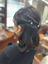 ハーフアップ