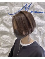 モアナバイヘッドライト 小田原店(Moana by HEADLIGHT)&nbsp;Moana#センターパート#ボブ#ベージュ#大人可愛い