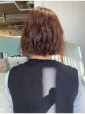 コテ巻き風ボブパーマ