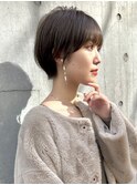 前髪あり大人ショートボブ20代30代40代50代/GIEN田中俊成
