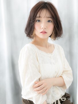 ドクターズ サロン ラブ(Dr's Salon LAB) 透け感オンブレカラーくせ毛風ゆるふわボブk古河10代20代30代