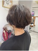 ショートのニュアンスパーマ