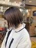【艶色hair】透明感カラー＋髪質改善トリートメント(2step)¥8000