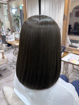 ラボヌールヘアーノーブル 新越谷店(La Bonheur hair noble) 極上髪質改善/オリーブベージュ