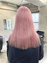 ダブルカラーミルクティーベージュカラーケアブリーチ韓国ボブ