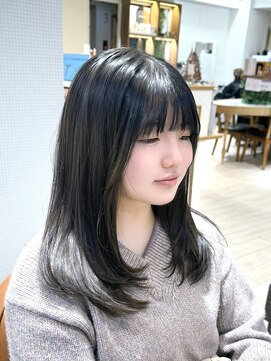 アルクバイネオリーブ 荻窪店(arc by neolive) 顔周りレイヤー×アッシュベージュ