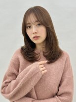 ラヴィリス バイ レム(Raviliss by rem)&nbsp;大人可愛い内巻きセミロングレイヤー/前髪顔まわりカット