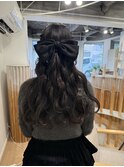 ヘアアレンジ/ヘアセット/ハーフアップ