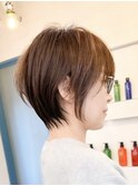 ショート/ショートボブ/丸みショートボブ/丸みショート/大宮