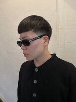 ビーバイエイトジェンツ(Bee by EIGHT GENTS)&nbsp;ブルーブラック/スペインカール/スパイキーショート/心斎橋