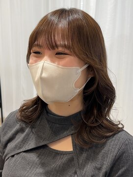 ビューブルー 亀戸錦糸町(VIEW BLUE) ◎美髪カールグレージュロングセミディ似合わせ前髪