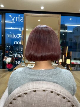 レジェンド(LEGEND) ワインレッド×ボブ！