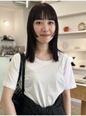 ミディアムレイヤーカット/ウルフレイヤーカット/顔まわりカット