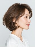大人の柔らかさをつくるハイライト×毛先パーマ