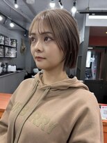 レブ 三条河原町(Reb,)&nbsp;ボブ/タッセルボブ/切りっぱなしボブ/ミルクティーベージュ