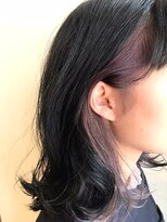 ネオリーブ ロア 鶴川店(NEOLIVE ROA) 大人ガーリーなパープルインナーカラー★デザインカラー