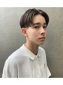 ◇センターパート トランクスヘア アッシュブラウン◇