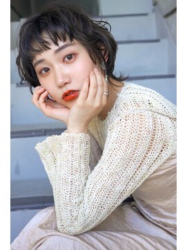 ラフィス ヘアー クラン 広島本通店(La fith hair clan) 【La fith】 外ハネショートボブ
