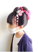 七五三×日本髪×前髪あり×7歳