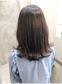【髪質改善】でまとまる切りっぱなしミディアム/横浜髪質改善