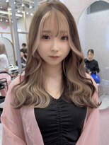 ロンド レア 天神大名店(Lond Le’a)&nbsp;インナーカラーイヤリングカラーダブルカラーベージュカラー韓国