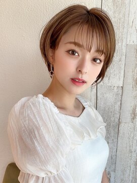 ラルユー 金山(LallYou) 美髪/ピンクブラウン/切りっぱなしボブ/エアリーロング