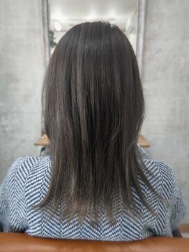 イコウヘアデザイン(icou hair design) ミディアムウルフ×シルバーバイオレット