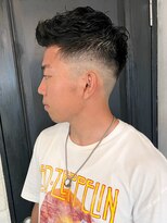 アイティー バイ アルバム 浦和店(IT by ALBUM)&nbsp;短髪ツーブロックアッシュブラック_ba397492